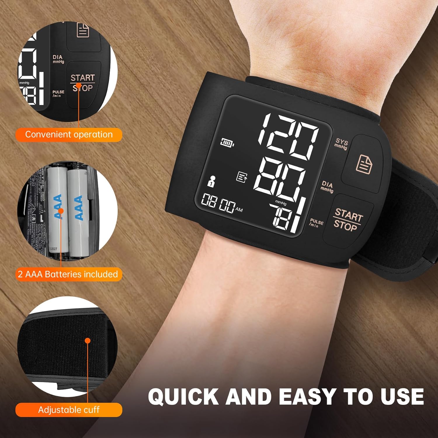 Monitor de Presión Arterial Bluetooth - Contenido del Paquete y Accesorios